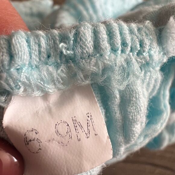 Baby blue muslin romper size 6-9 - Picture 5 of 5